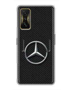 Чохол для Xiaomi POCO F4 GT з картинкою «Карбоновий Mercedes стиль»