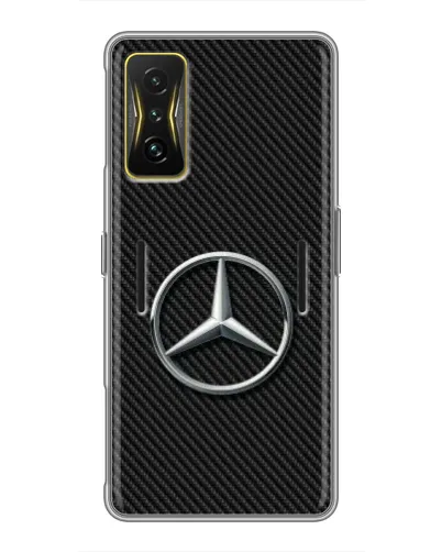Чохол для Xiaomi POCO F4 GT з картинкою «Карбоновий Mercedes стиль»