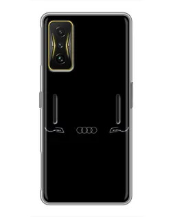 Чохол для Xiaomi POCO F4 GT з картинкою «Audi — світловий підпис»
