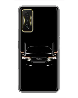 Чохол для Xiaomi POCO F4 GT з картинкою «Audi — нічний контур»
