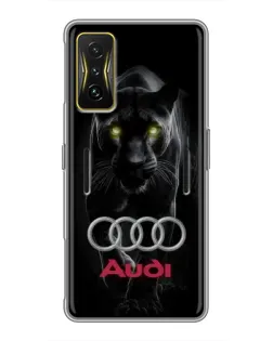 Чохол для Xiaomi POCO F4 GT з картинкою «Пантера та Audi»