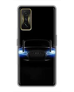 Чохол для Xiaomi POCO F4 GT з картинкою «Audi в неоні»