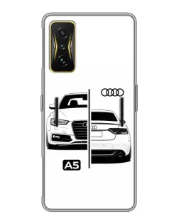 Чохол для Xiaomi POCO F4 GT з картинкою «Audi — контрастний дизайн»