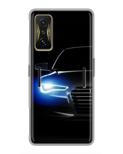 Чохол для Xiaomi POCO F4 GT з картинкою «Неоновий погляд Audi»
