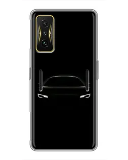 Чохол для Xiaomi POCO F4 GT з картинкою «Погляд Audi у темряві»