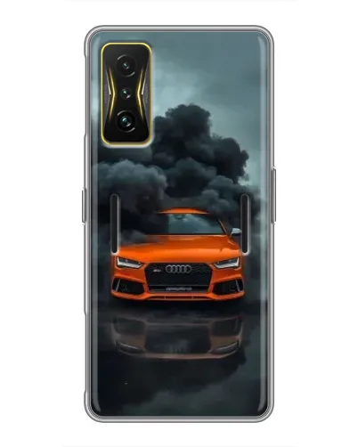 Чохол для Xiaomi POCO F4 GT з картинкою «Audi у хмарах диму»