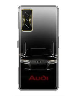 Чохол для Xiaomi POCO F4 GT з картинкою «Audi — градієнтний контур»