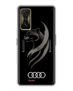 Чохол для Xiaomi POCO F4 GT з картинкою «Графіка — пантера та Audi»