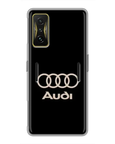 Чохол для Xiaomi POCO F4 GT з картинкою «Audi — золотий логотип»