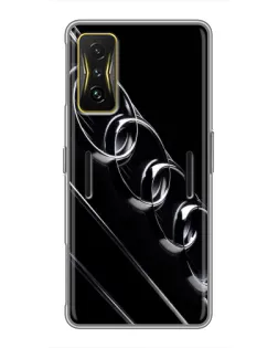 Чохол для Xiaomi POCO F4 GT з картинкою «Audi — абстрактні кільця»