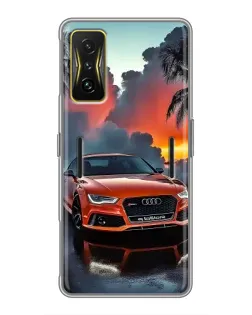 Чохол для Xiaomi POCO F4 GT з картинкою «Audi — захід сонця»
