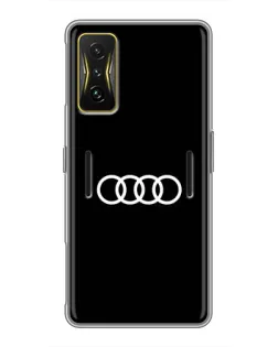 Чохол для Xiaomi POCO F4 GT з картинкою «Audi White Logo»