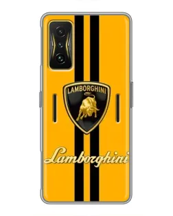 Чохол для Xiaomi POCO F4 GT з картинкою «Lamborghini Stripe жовтий»