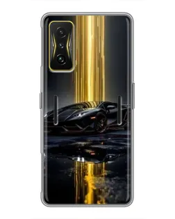 Чохол для Xiaomi POCO F4 GT з картинкою «Нічний Lamborghini драйв»