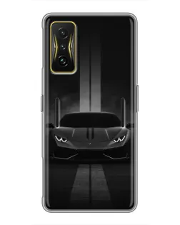 Чохол для Xiaomi POCO F4 GT з картинкою «Lamborghini симетрія доріг»