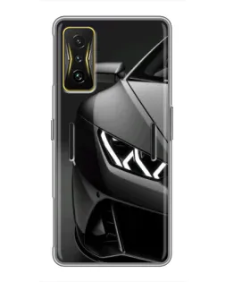 Чохол для Xiaomi POCO F4 GT з картинкою «Lamborghini фари деталізація»