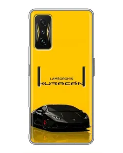 Чохол для Xiaomi POCO F4 GT з картинкою «Lamborghini Huracan чорний»