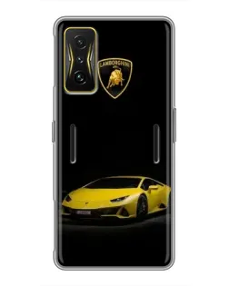 Чохол для Xiaomi POCO F4 GT з картинкою «Lamborghini жовтий акцент»