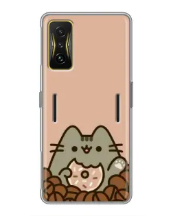 Чехол для Xiaomi POCO F4 GT с картинкой «Кофейный Пушин»