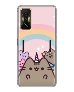 Чехол для Xiaomi POCO F4 GT с картинкой «Единорог Pusheen»