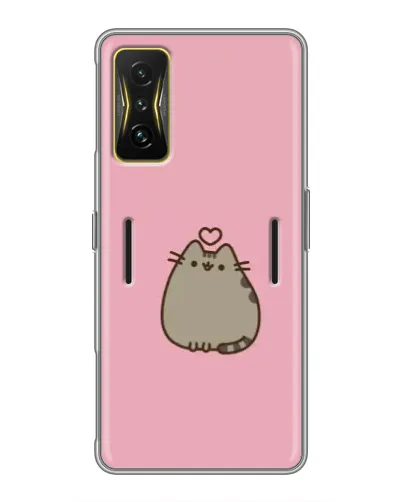 Чохол для Xiaomi POCO F4 GT з картинкою «Pusheen серце»