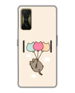 Чохол для Xiaomi POCO F4 GT з картинкою «Пушин на кульках»