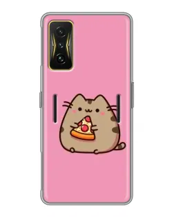 Чохол для Xiaomi POCO F4 GT з картинкою «Пушин із піцою»