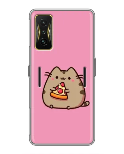 Чохол для Xiaomi POCO F4 GT з картинкою «Пушин із піцою»