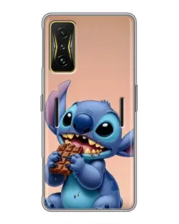 Чохол для Xiaomi POCO F4 GT з картинкою «Стіч їсть шоколад»