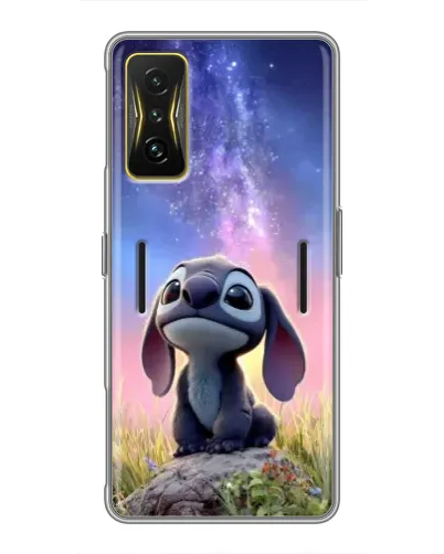 Чехол для Xiaomi POCO F4 GT с картинкой «Стич на рассвете»