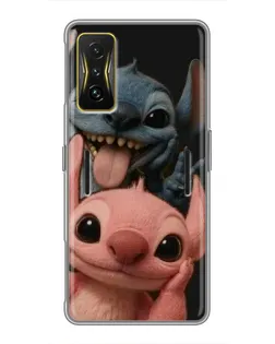 Чохол для Xiaomi POCO F4 GT з картинкою «Стіч та Ангел»