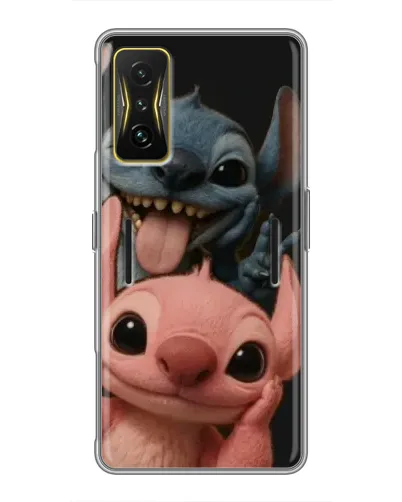 Чохол для Xiaomi POCO F4 GT з картинкою «Стіч та Ангел»