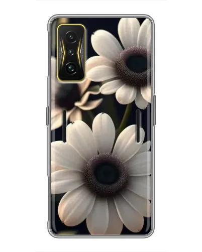 Чохол для Xiaomi POCO F4 GT з картинкою «Білі маргаритки макро»