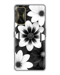 Чохол для Xiaomi POCO F4 GT з картинкою «Монохромні айстри»
