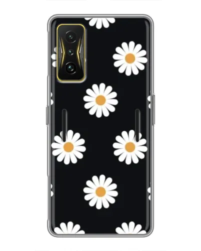Чохол для Xiaomi POCO F4 GT з картинкою «Ромашки на чорному» Чохол для Xiaomi POCO F4 GT з картинкою «Ромашки на чорному»