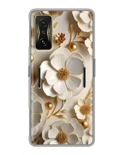 Чохол для Xiaomi POCO F4 GT з картинкою «Білі паперові квіти»