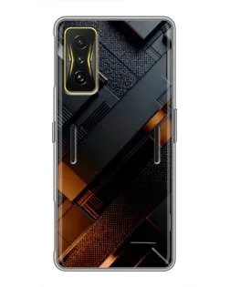 Чохол для Xiaomi POCO F4 GT з картинкою «Чорні геометричні блоки»