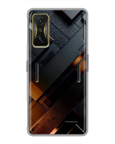 Чохол для Xiaomi POCO F4 GT з картинкою «Чорні геометричні блоки»