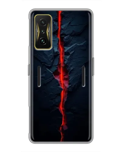 Чохол для Xiaomi POCO F4 GT з картинкою «Червона лавова тріщина»