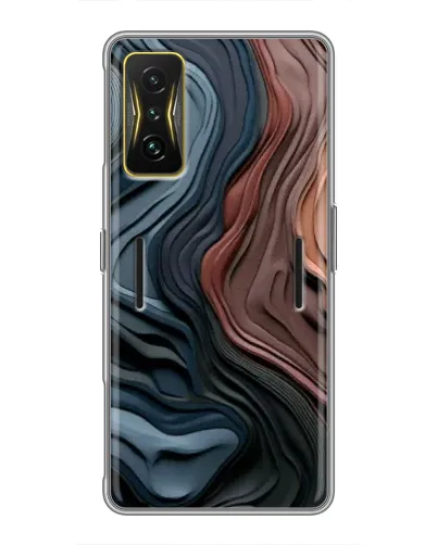 Чохол для Xiaomi POCO F4 GT з картинкою «Кольорові хвилі каньйону»
