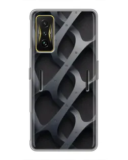 Чохол для Xiaomi POCO F4 GT з картинкою «Об'ємне сіре плетіння»