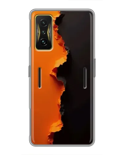 Чохол для Xiaomi POCO F4 GT з картинкою «Помаранчевий розлом»