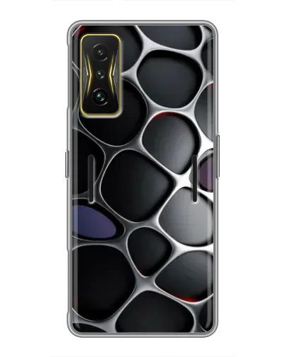Чохол для Xiaomi POCO F4 GT з картинкою «Об'ємна темна решітка»