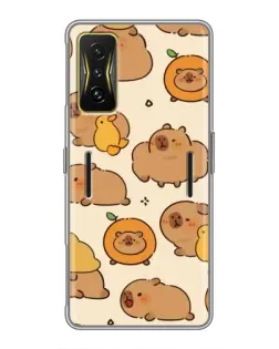 Чохол для Xiaomi POCO F4 GT з картинкою «Капібари з апельсинами»