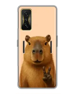 Чохол для Xiaomi POCO F4 GT з картинкою «Капібара вікторія»