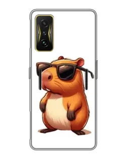 Чохол для Xiaomi POCO F4 GT з картинкою «Капібара в окулярах»