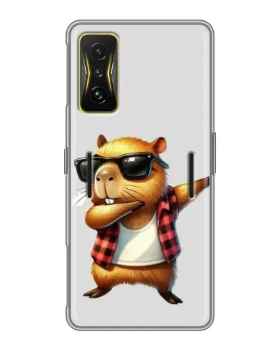 Чохол для Xiaomi POCO F4 GT з картинкою «Капібара репер даб»