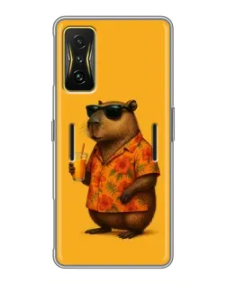 Чохол для Xiaomi POCO F4 GT з картинкою «Капібара на відпочинку»