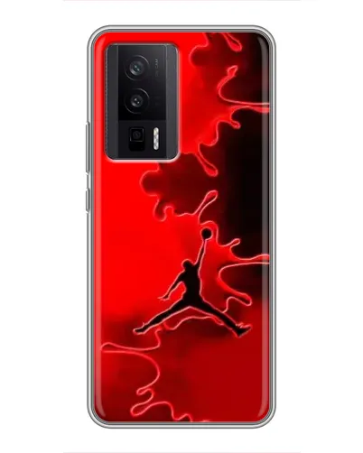 Чехол для Xiaomi POCO F5 Pro с картинкой «Jordan Red Smoke»