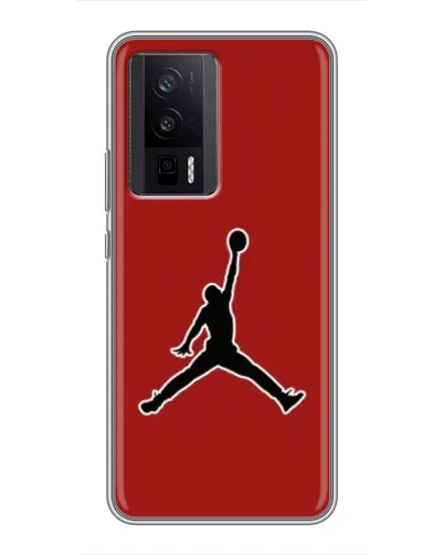 Чехол для Xiaomi POCO F5 Pro с картинкой «Jordan Red Back»